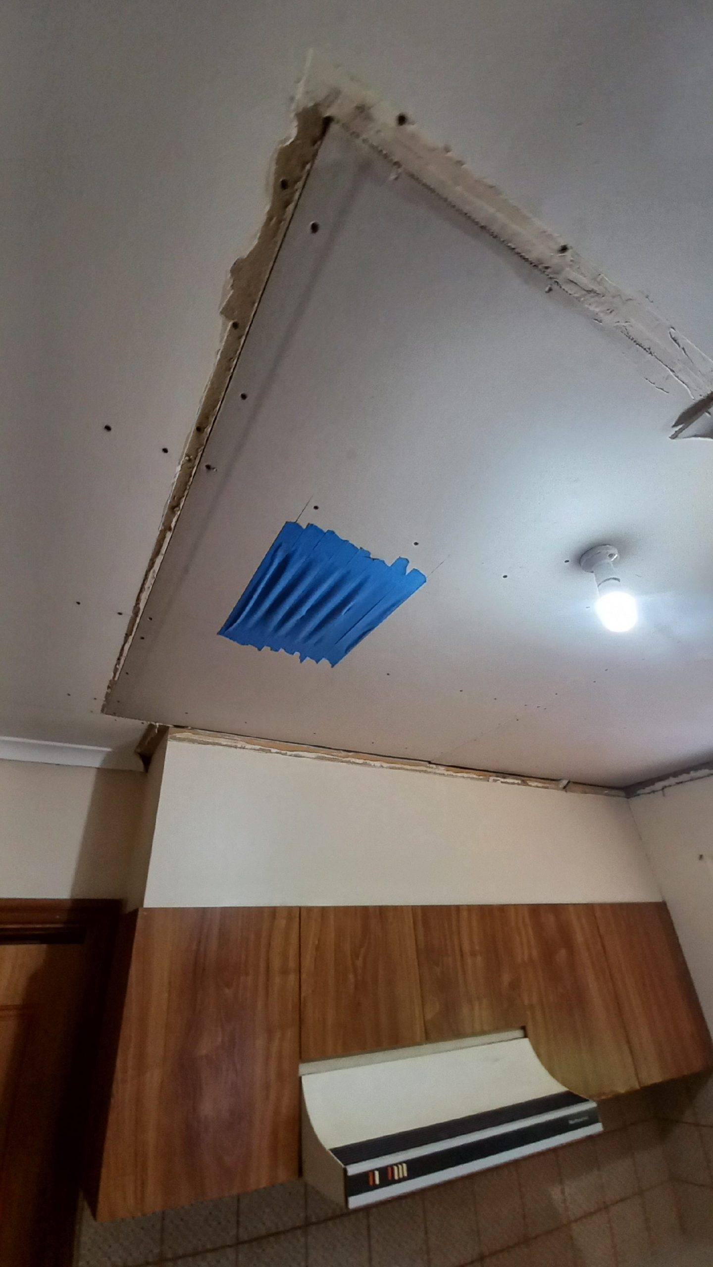 Plaster Board Repair Before