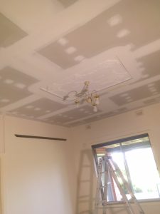 Plasterboard repair in progress - Elizabeth