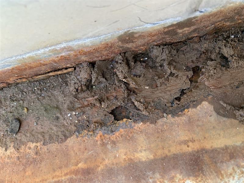 Rusted Box Gutter