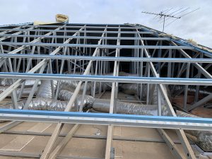 Tile roof repair work in Brahma Lodge