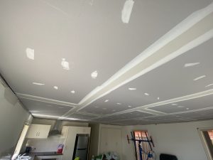 Water damaged plasterboard repair in Elizabeth