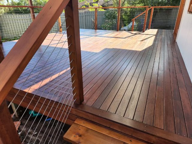 Deck construction framing and substructure in Craigmore