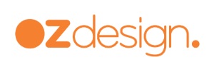 Orange Oz Design logo with a circular emblem and lowercase 'ozdesign' wordmark.